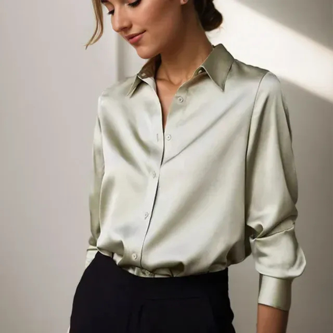 Hannelore | Damen Klassische Bluse Für Alltag