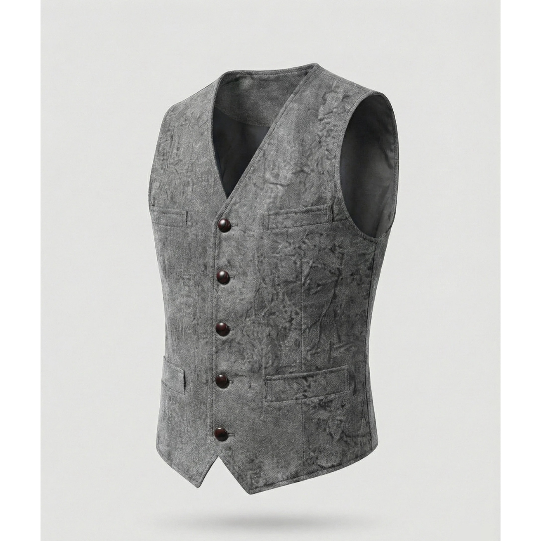 Hans | Herren Elegante Trachtenweste mit Knöpfen