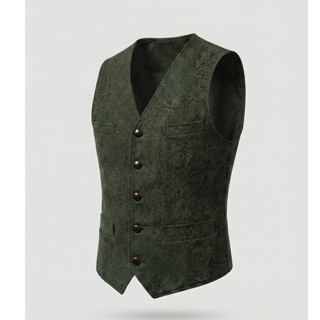 Hans | Herren Elegante Trachtenweste mit Knöpfen