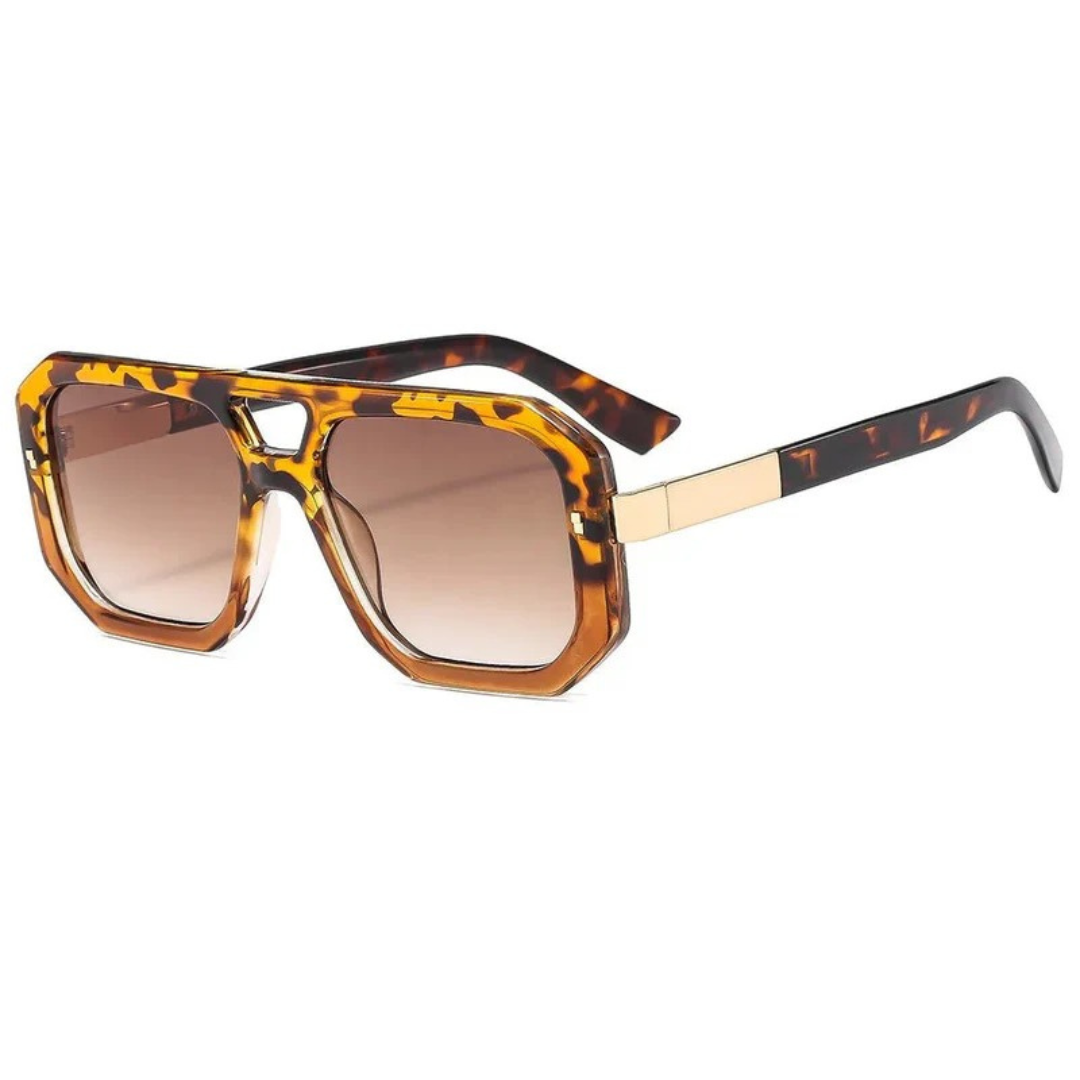 Hans | Herren Stilvolle Sonnenbrille Aviator Gold Klassisch