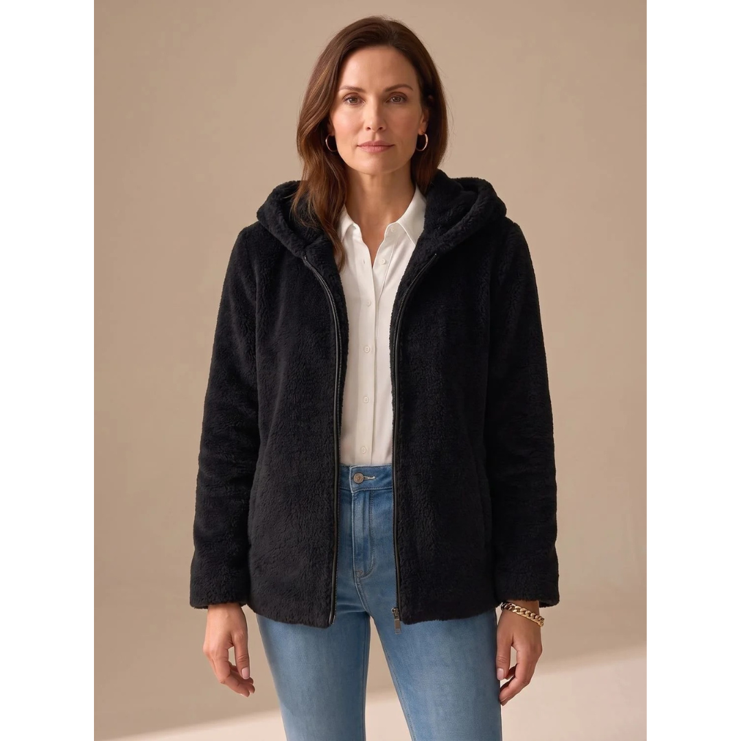 Harper | Damen Jacke mit Kragen und Verschluss