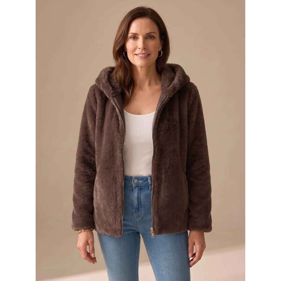 Harper | Damen Jacke mit Kragen und Verschluss