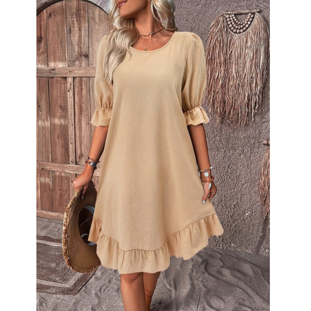Harper | Damen Sommerkleid mit Puffärmeln