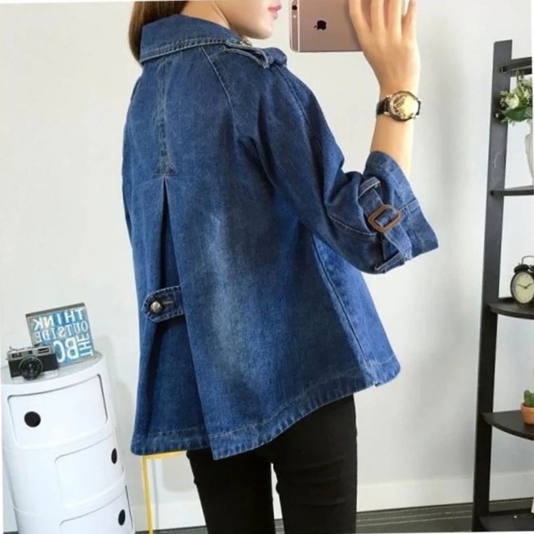 Hedda | Damen Denim Jacke im Vintage Stil