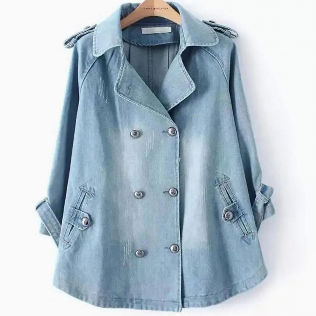 Hedda | Damen Denim Jacke im Vintage Stil