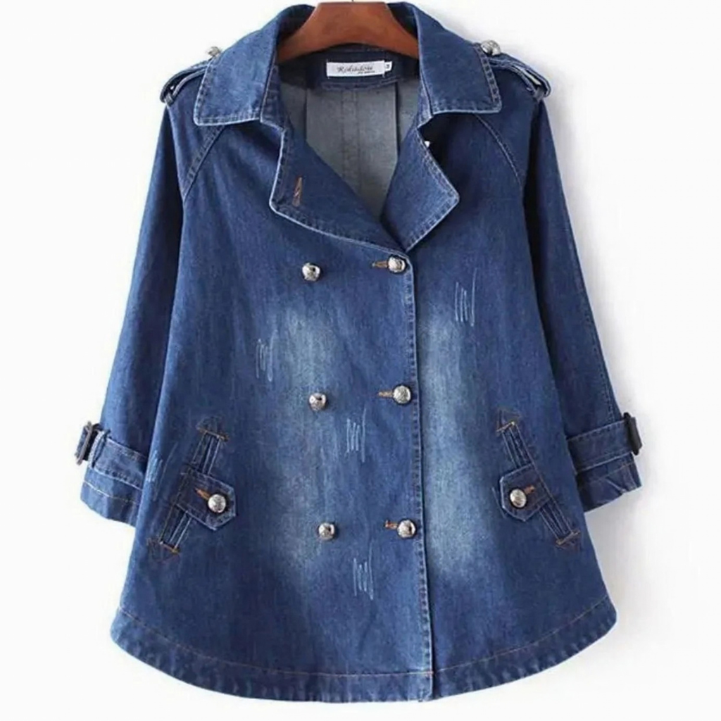 Hedda | Damen Denim Jacke im Vintage Stil