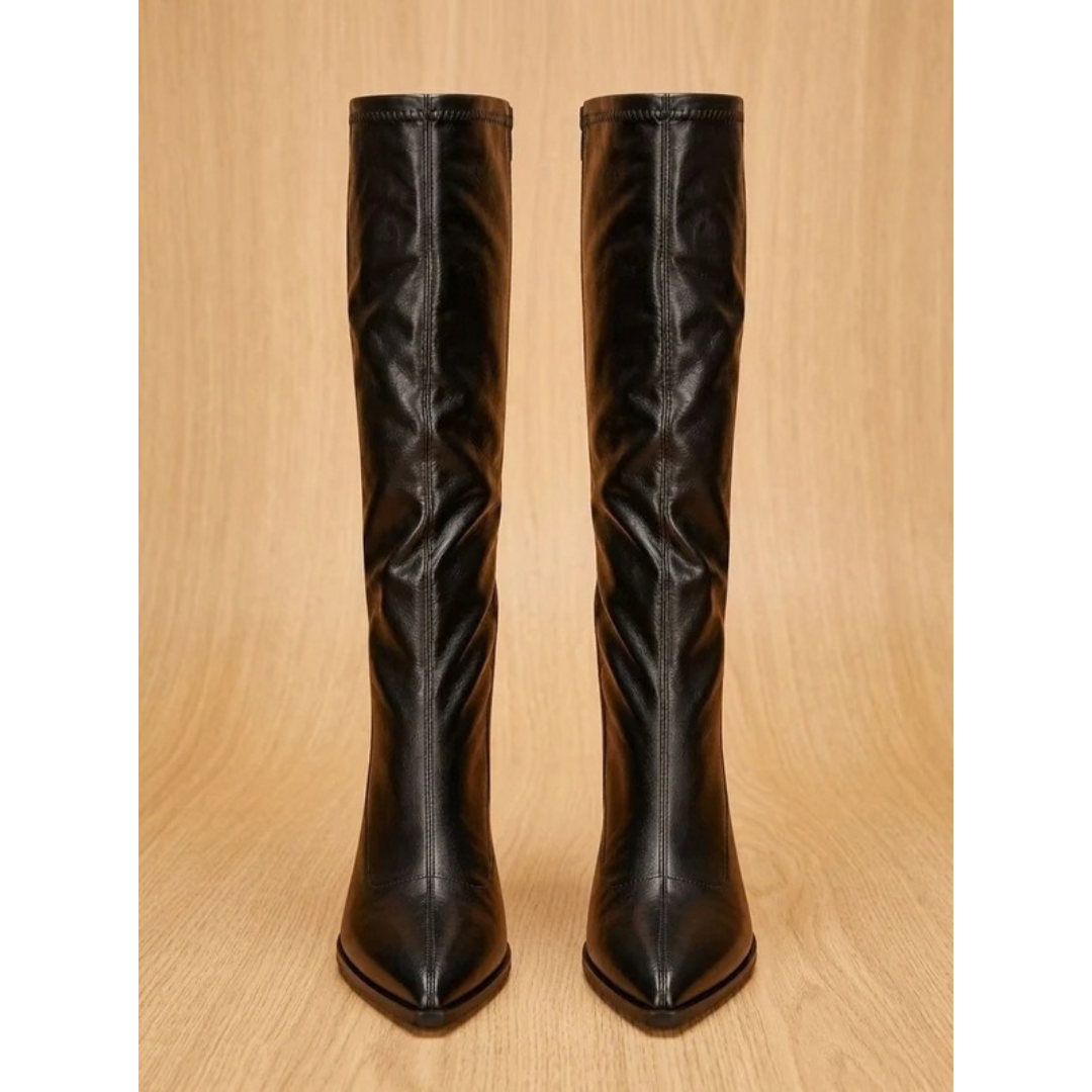 Hedda | Damen Hohe Orthopädische Stiefel mit Spitze und Absatz
