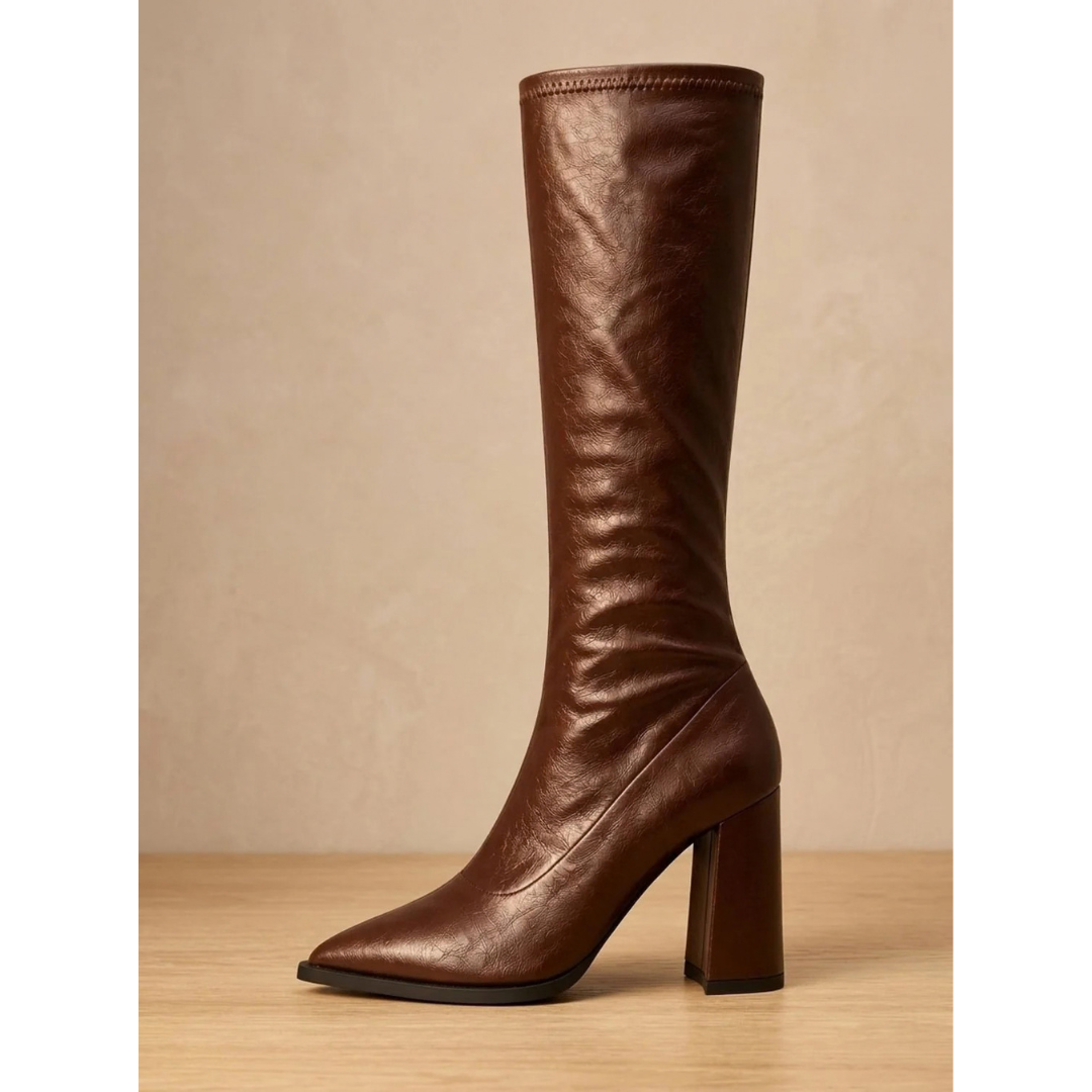 Hedda | Damen Hohe Orthopädische Stiefel mit Spitze und Absatz