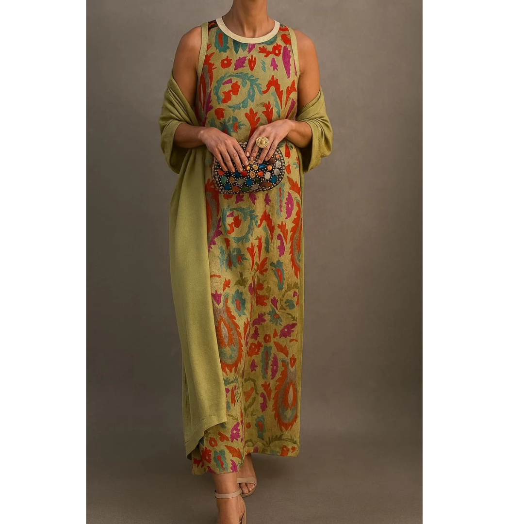 Heidi | Damen Floral Sommer Maxikleid