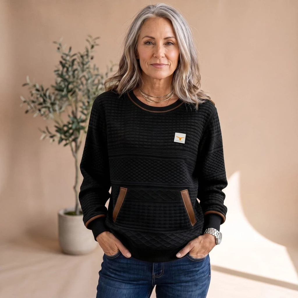 Heidrun | Damen Pullover mit Taschen