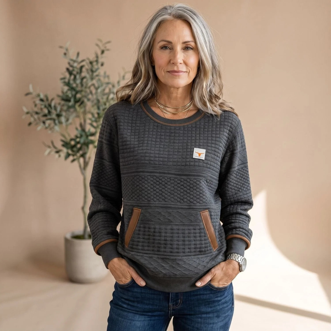 Heidrun | Damen Pullover mit Taschen