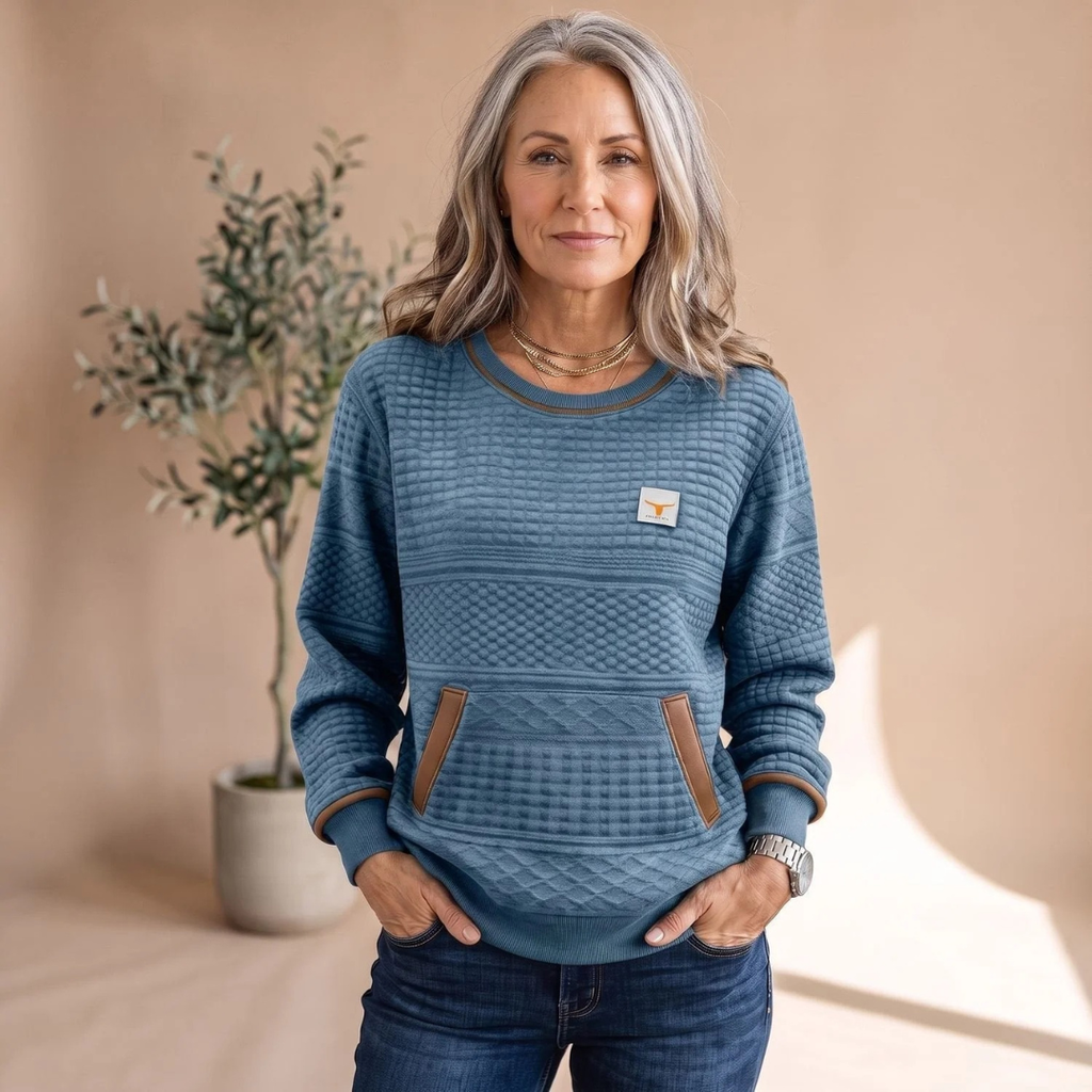 Heidrun | Damen Pullover mit Taschen