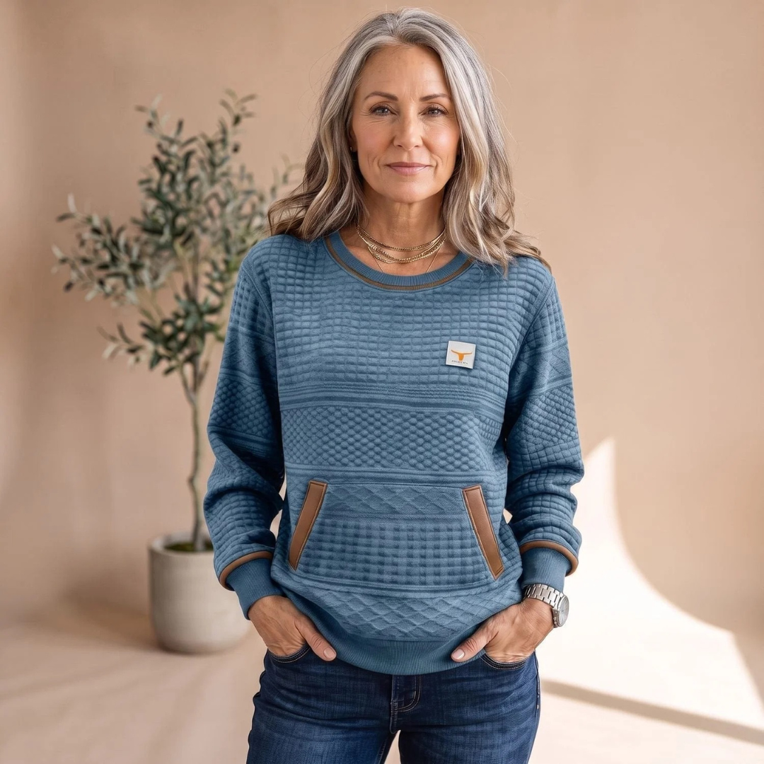 Heidrun | Damen Pullover mit Taschen