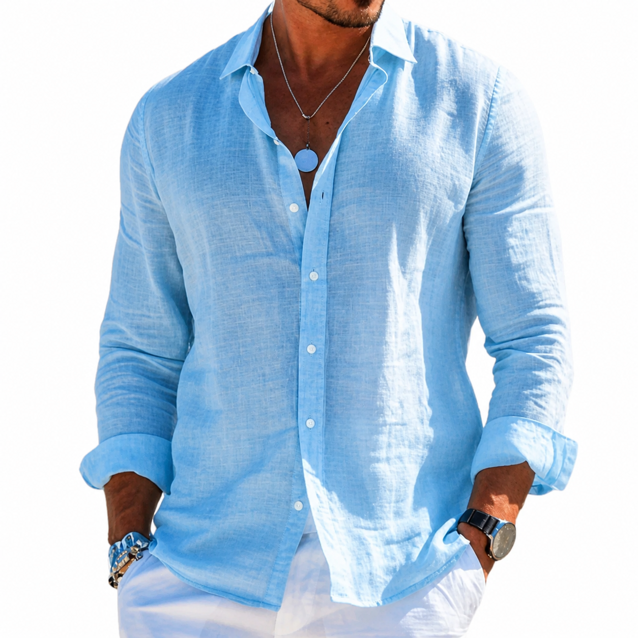 Heiner | Herren Hemd Zeitloser Stil Schlicht