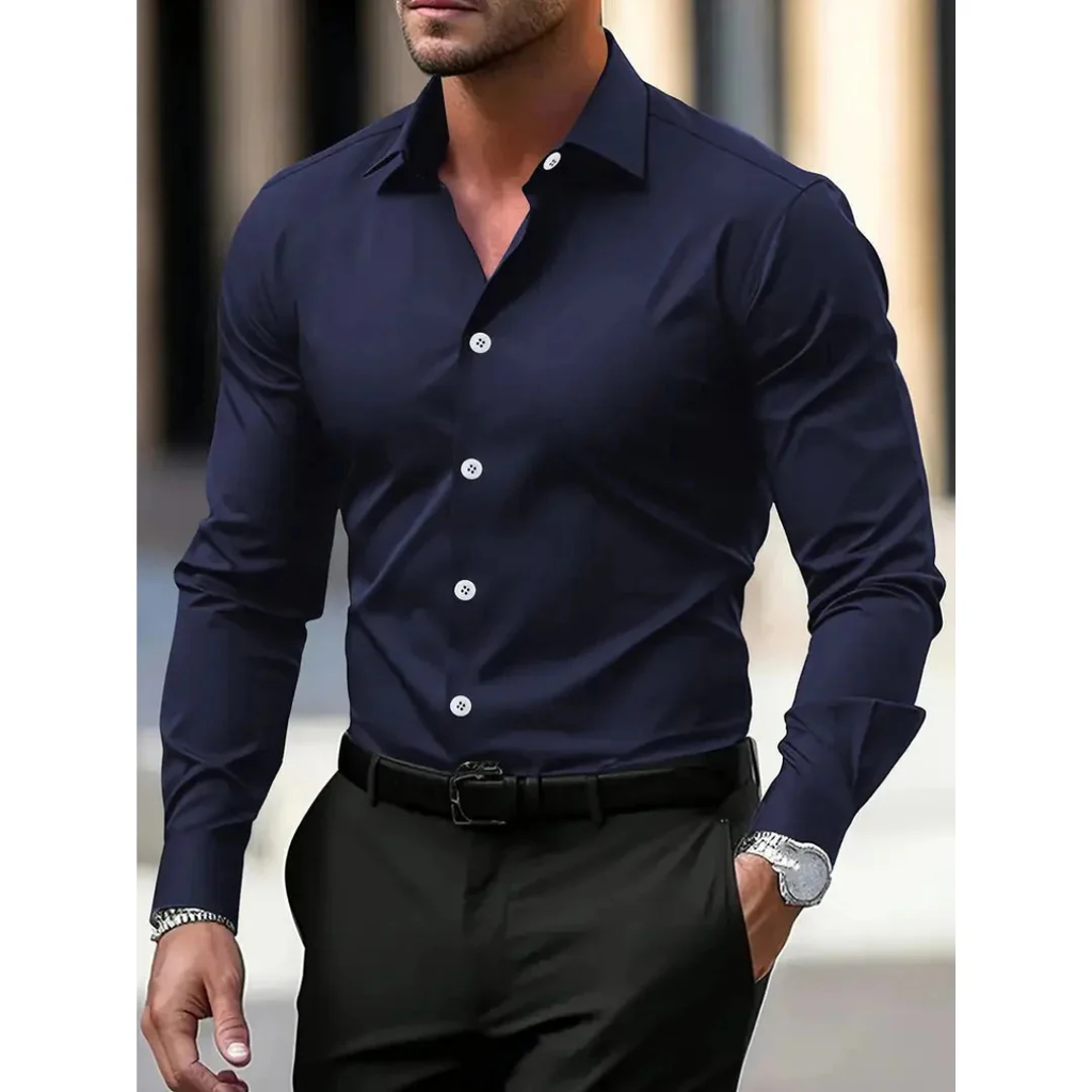 Heinrich | Herren Hemd Langarm Moderner Stil