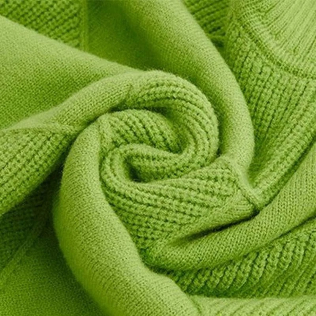 Helene | Damen Strickpullover mit Rollkragen und Rauten