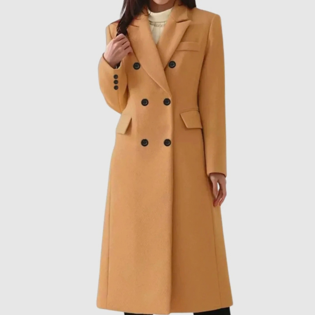 Henrietta | Damen Winterjacke mit Revers und Knöpfen
