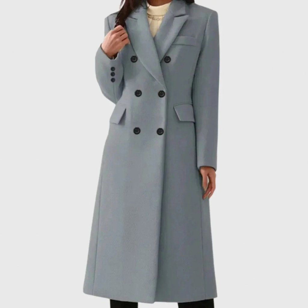 Henrietta | Damen Winterjacke mit Revers und Knöpfen