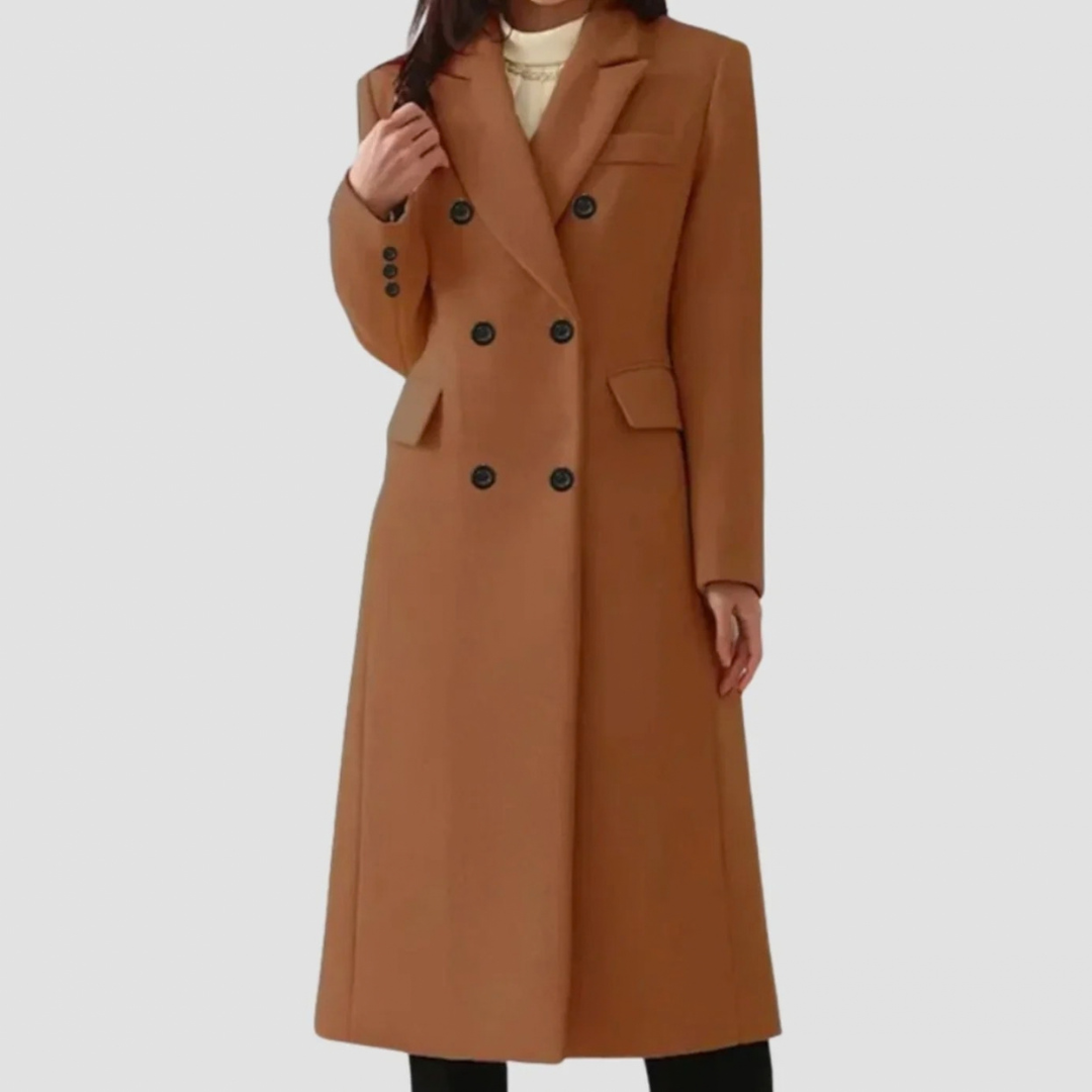 Henrietta | Damen Winterjacke mit Revers und Knöpfen
