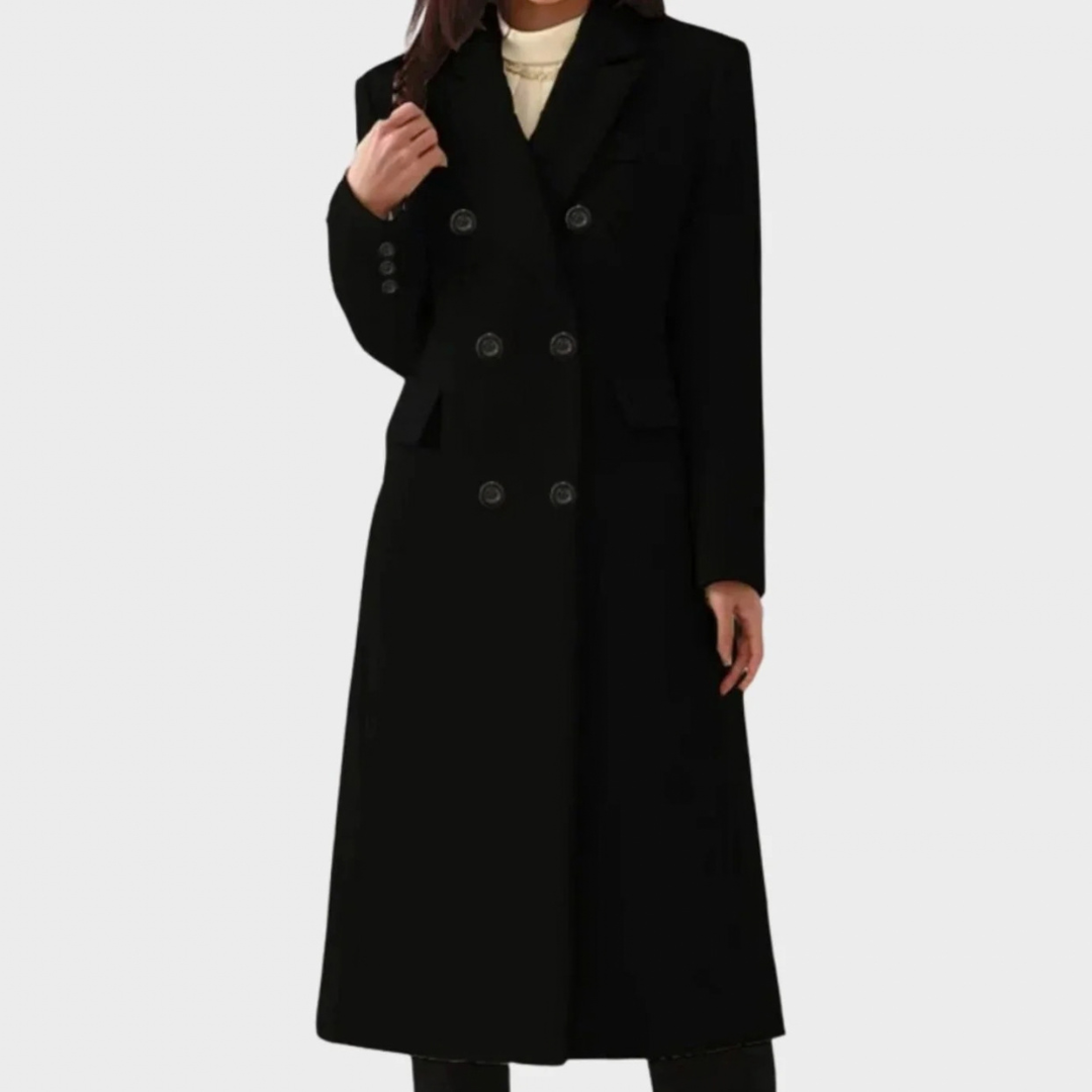 Henrietta | Damen Winterjacke mit Revers und Knöpfen