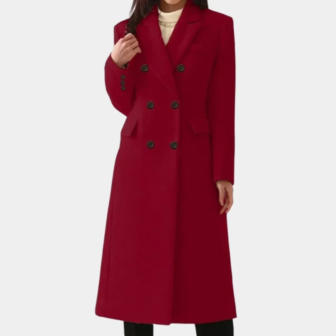 Henrietta | Damen Winterjacke mit Revers und Knöpfen