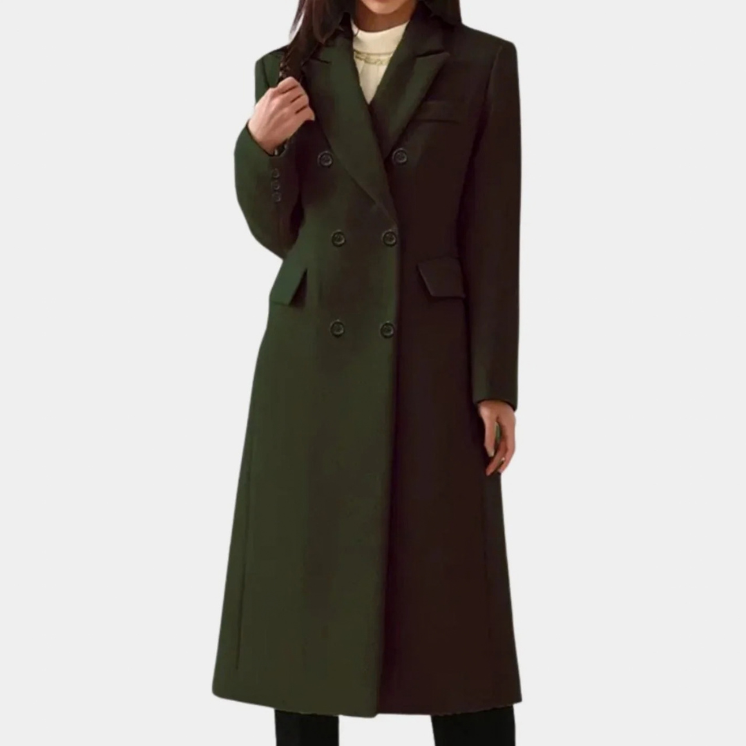 Henrietta | Damen Winterjacke mit Revers und Knöpfen