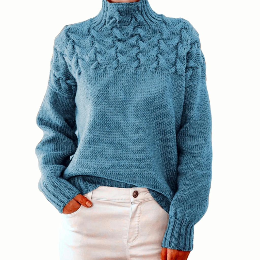 Henriette | Damen Rollkragenpullover mit Oversize Design und Langarm