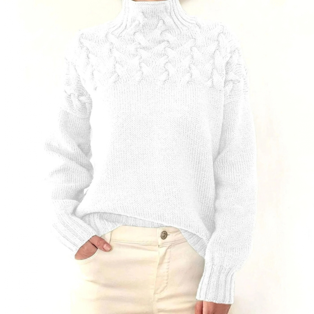 Henriette | Damen Rollkragenpullover mit Oversize Design und Langarm