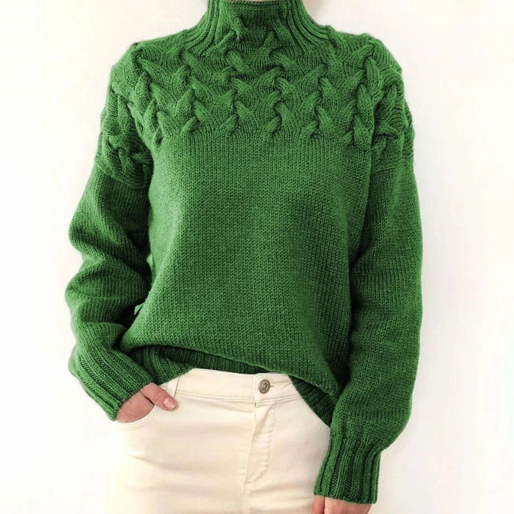 Henriette | Damen Rollkragenpullover mit Oversize Design und Langarm
