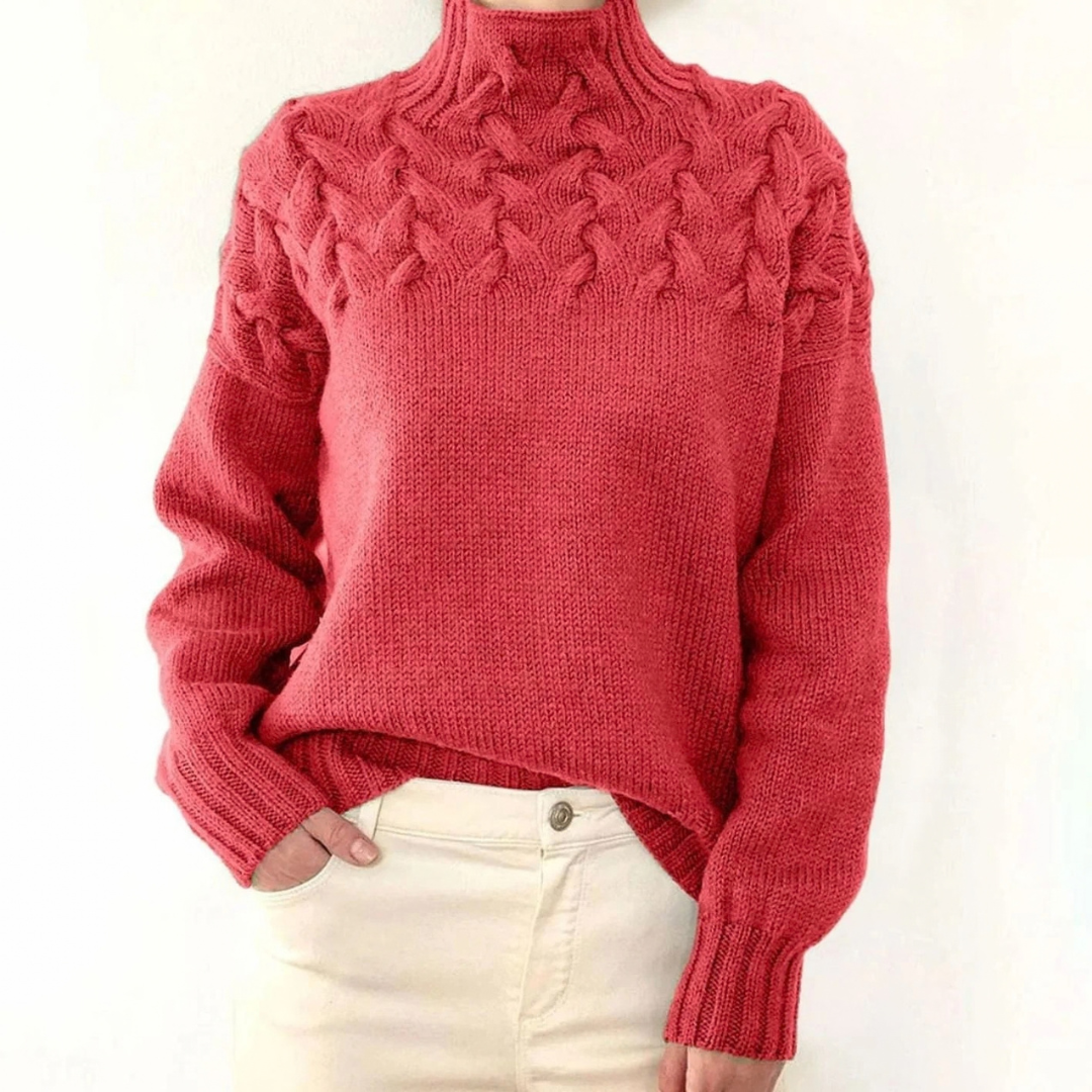 Henriette | Damen Rollkragenpullover mit Oversize Design und Langarm