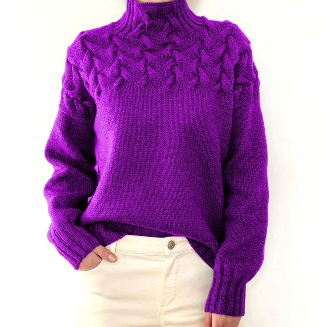 Henriette | Damen Rollkragenpullover mit Oversize Design und Langarm