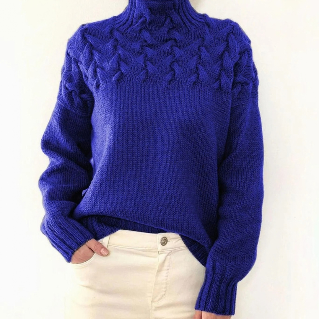 Henriette | Damen Rollkragenpullover mit Oversize Design und Langarm
