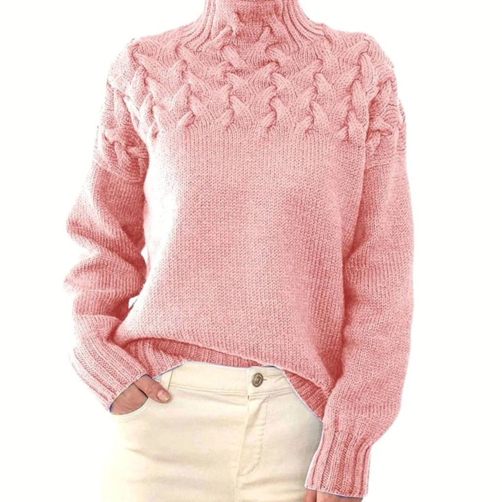Henriette | Damen Rollkragenpullover mit Oversize Design und Langarm