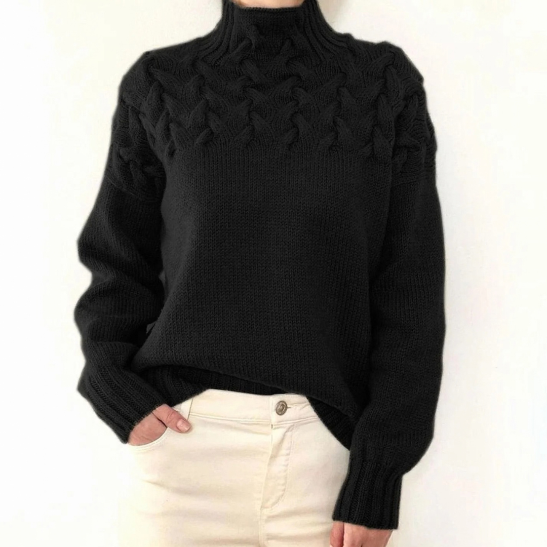 Henriette | Damen Rollkragenpullover mit Oversize Design und Langarm