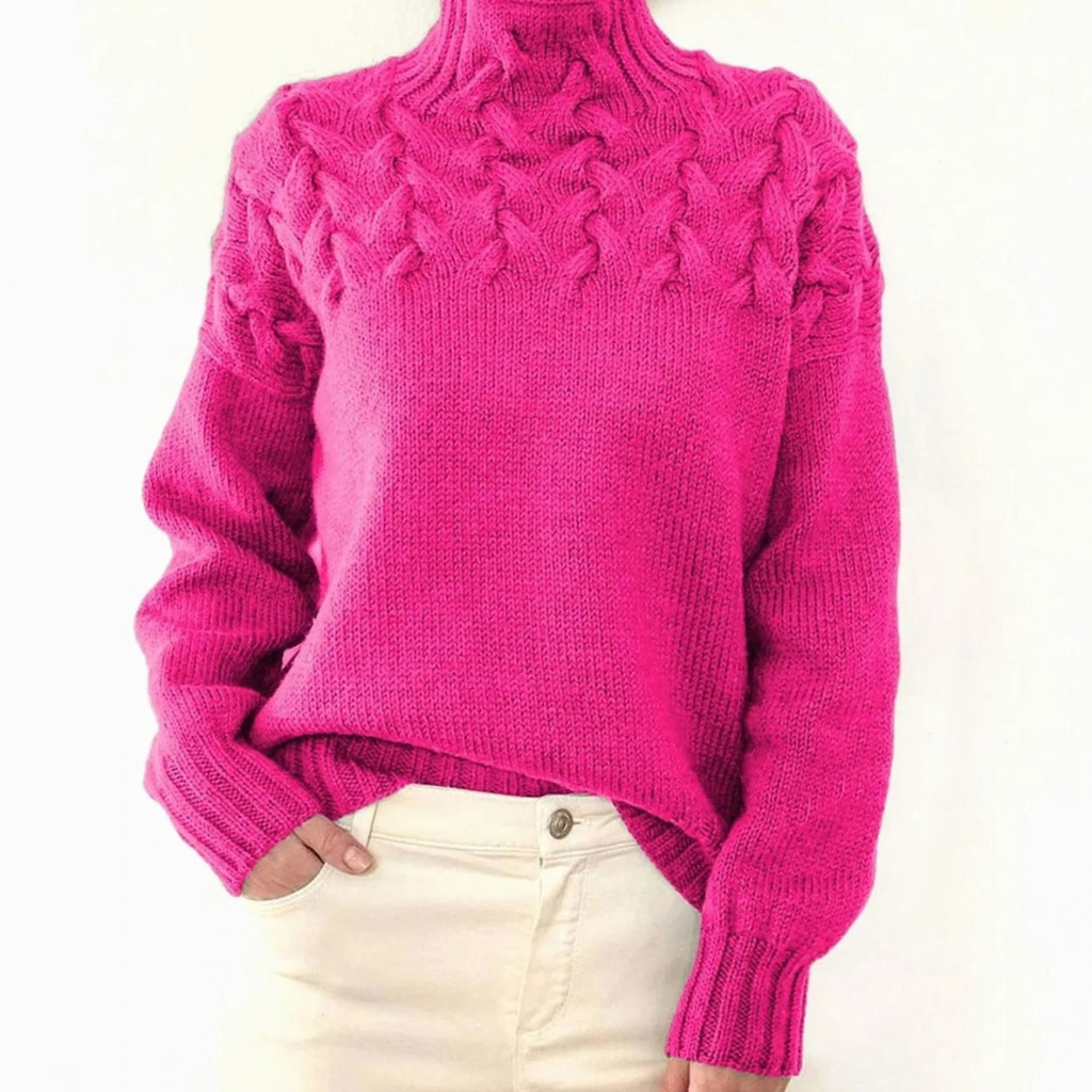 Henriette | Damen Rollkragenpullover mit Oversize Design und Langarm