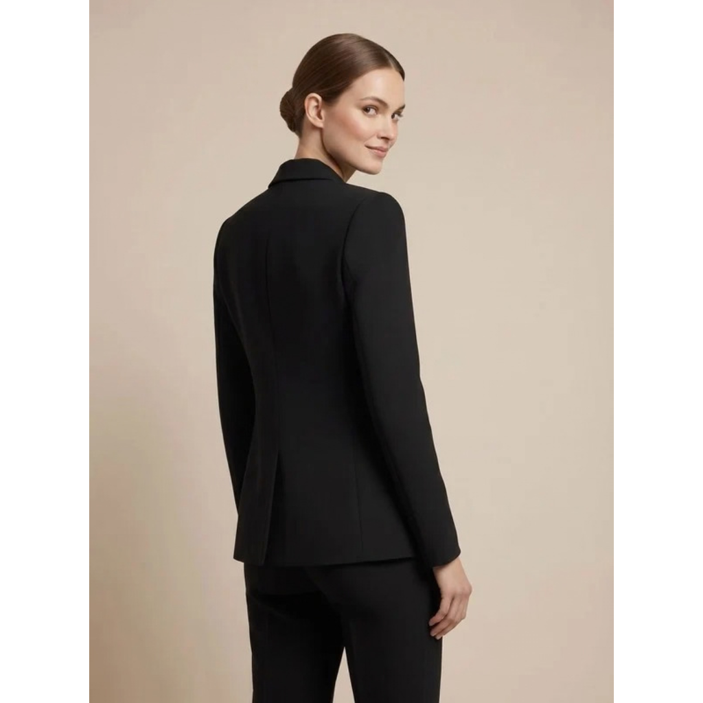 Henriette | Damen Zweireiher Blazer mit goldenen Knöpfen