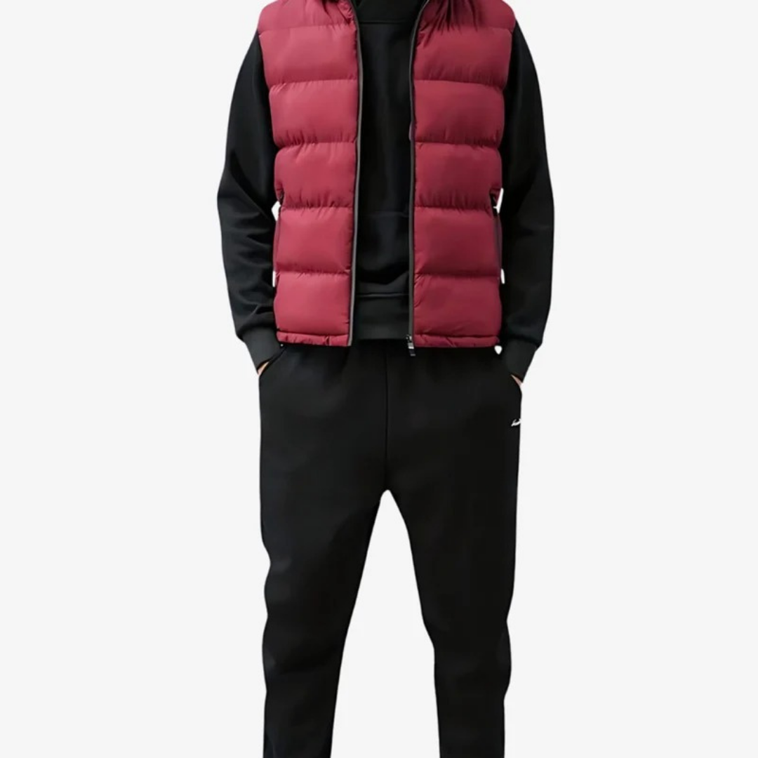 Henrik | Herren Steppweste Für Outdoor Mit Reißverschluss Und Taschen