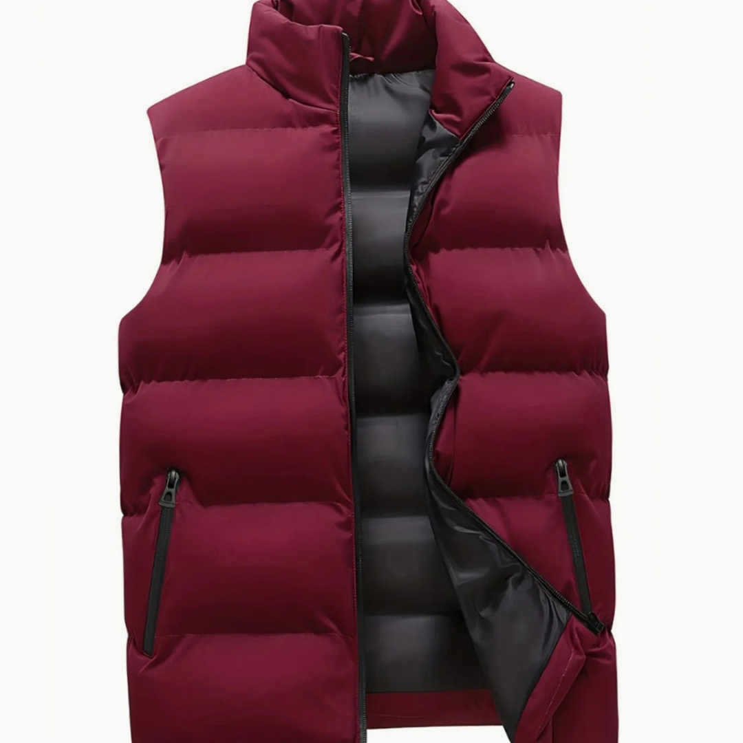 Henrik | Herren Steppweste Für Outdoor Mit Reißverschluss Und Taschen