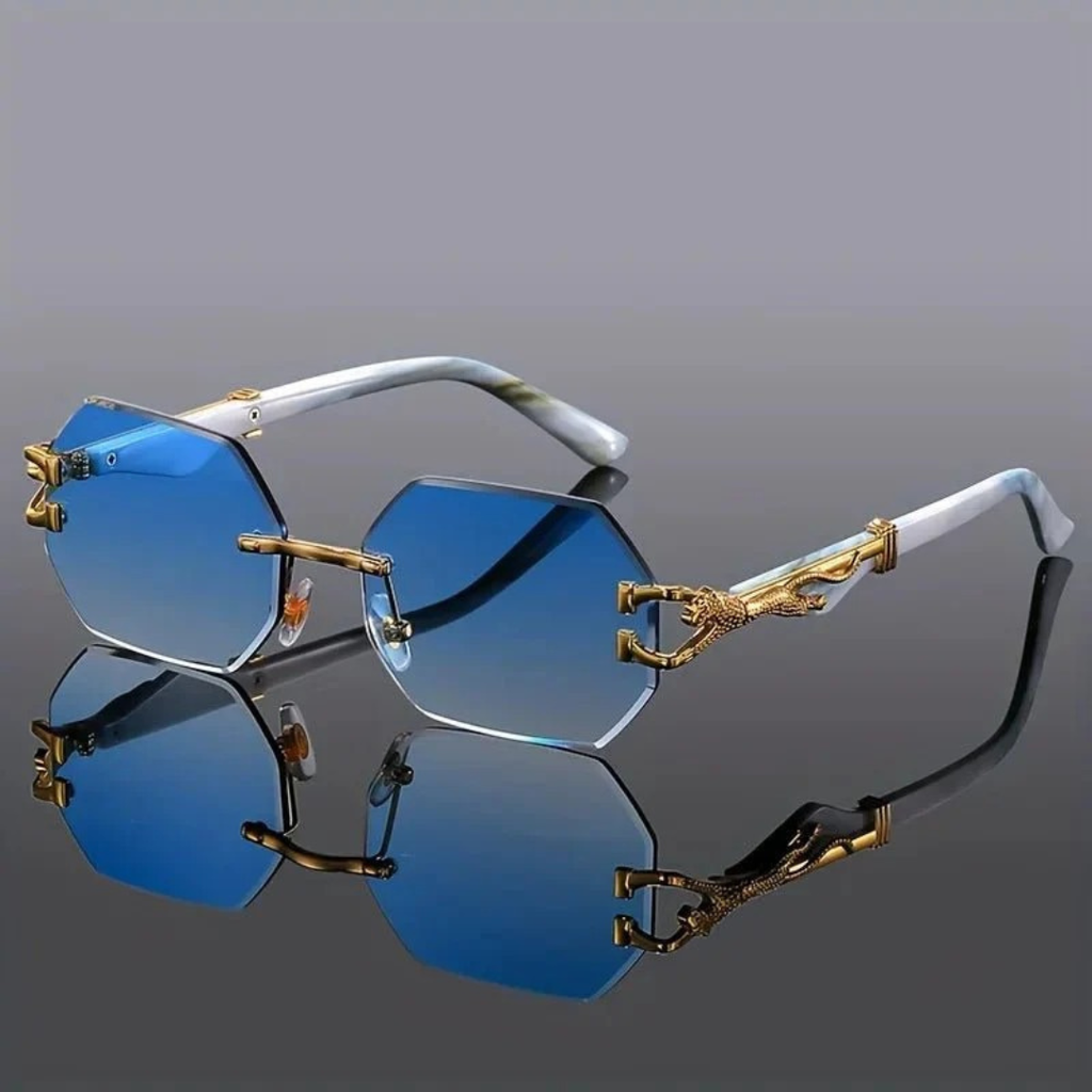 Henry | Herren Rimless Sonnenbrille Geometrisch
