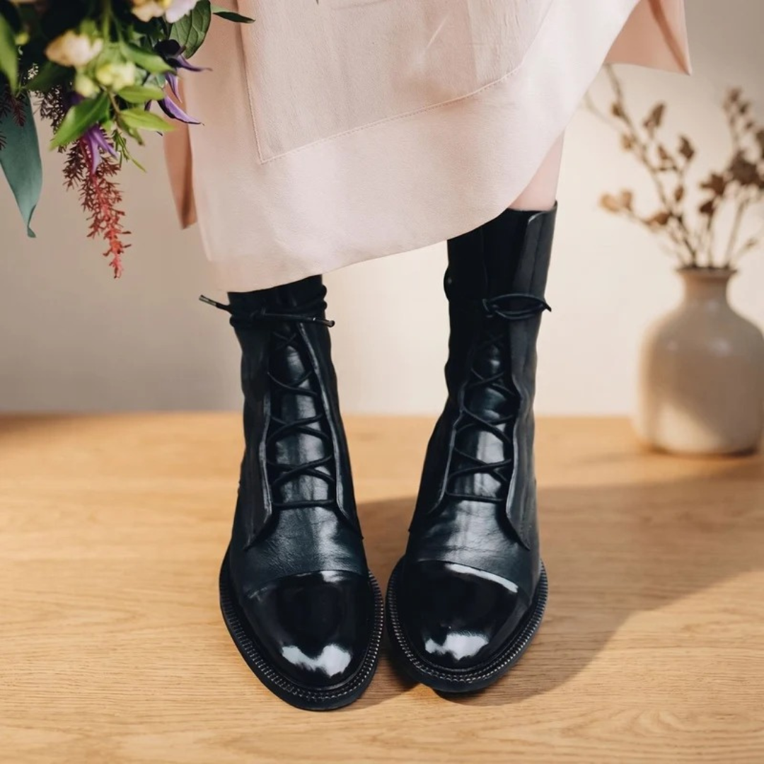 Hermine | Damen Orthopädische Stiefel im Vintage Stil