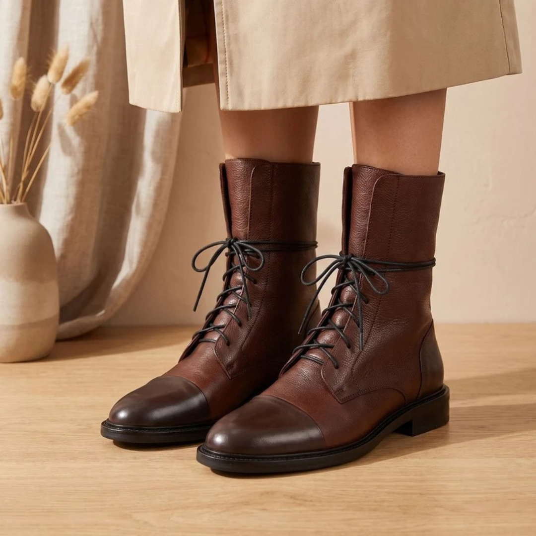 Hermine | Damen Orthopädische Stiefel im Vintage Stil