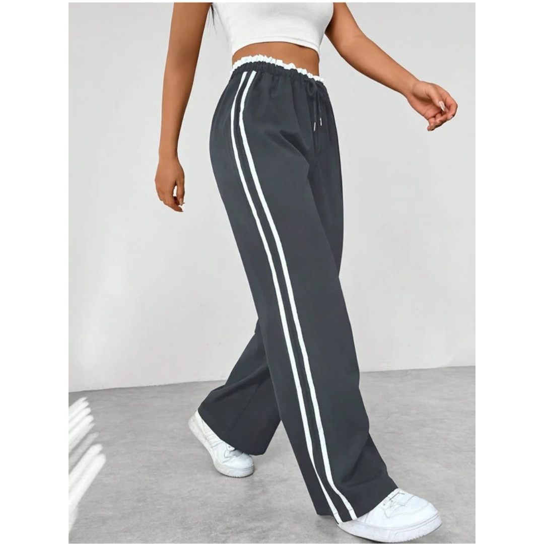 Hildegard | Damen Moderne Wide Leg Hose Sportlich