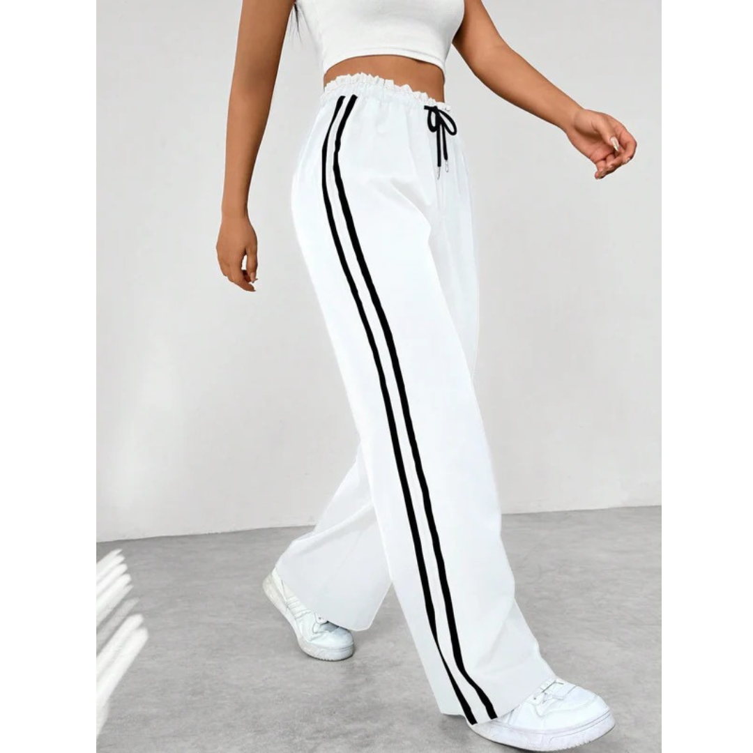 Hildegard | Damen Moderne Wide Leg Hose Sportlich