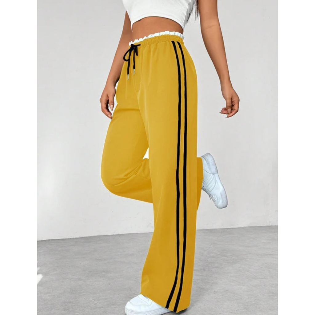 Hildegard | Damen Moderne Wide Leg Hose Sportlich