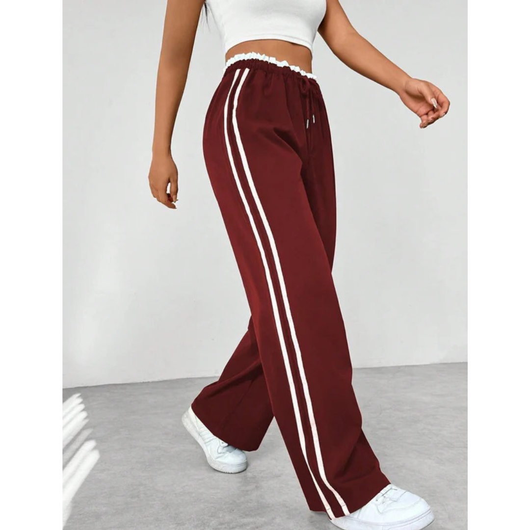 Hildegard | Damen Moderne Wide Leg Hose Sportlich