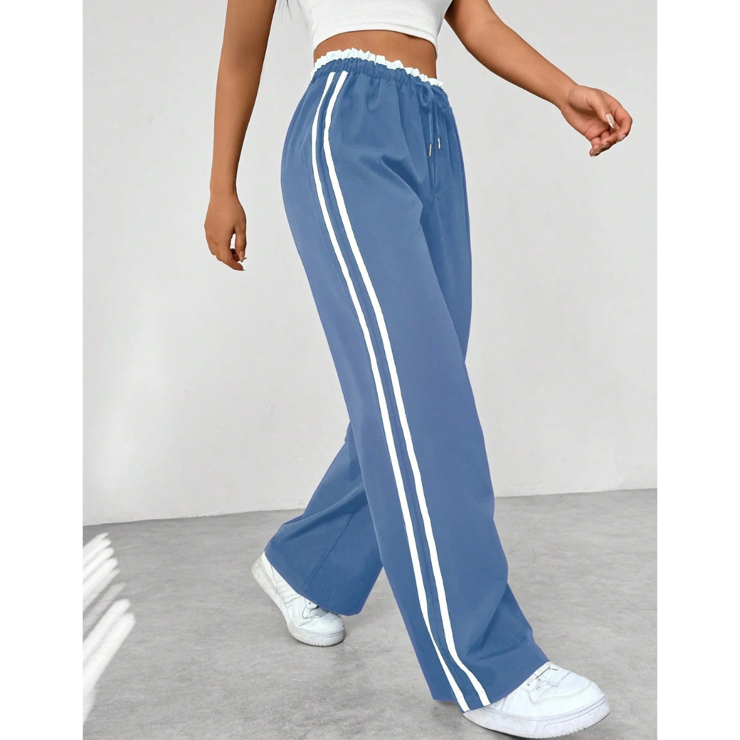 Hildegard | Damen Moderne Wide Leg Hose Sportlich