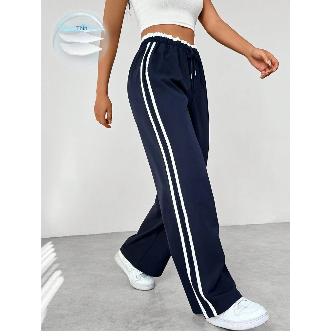 Hildegard | Damen Moderne Wide Leg Hose Sportlich