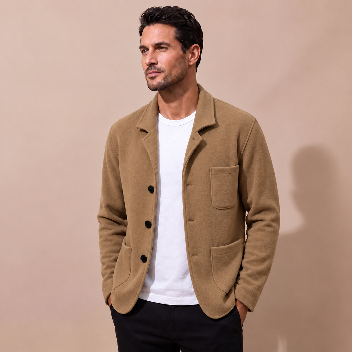 Hugo | Herren Strickjacke mit Knöpfen und Kragen
