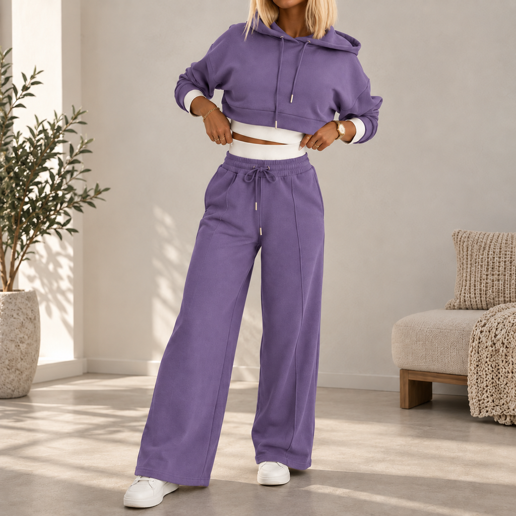 Ida | Damen Freizeit Jogginganzug mit Hoodie