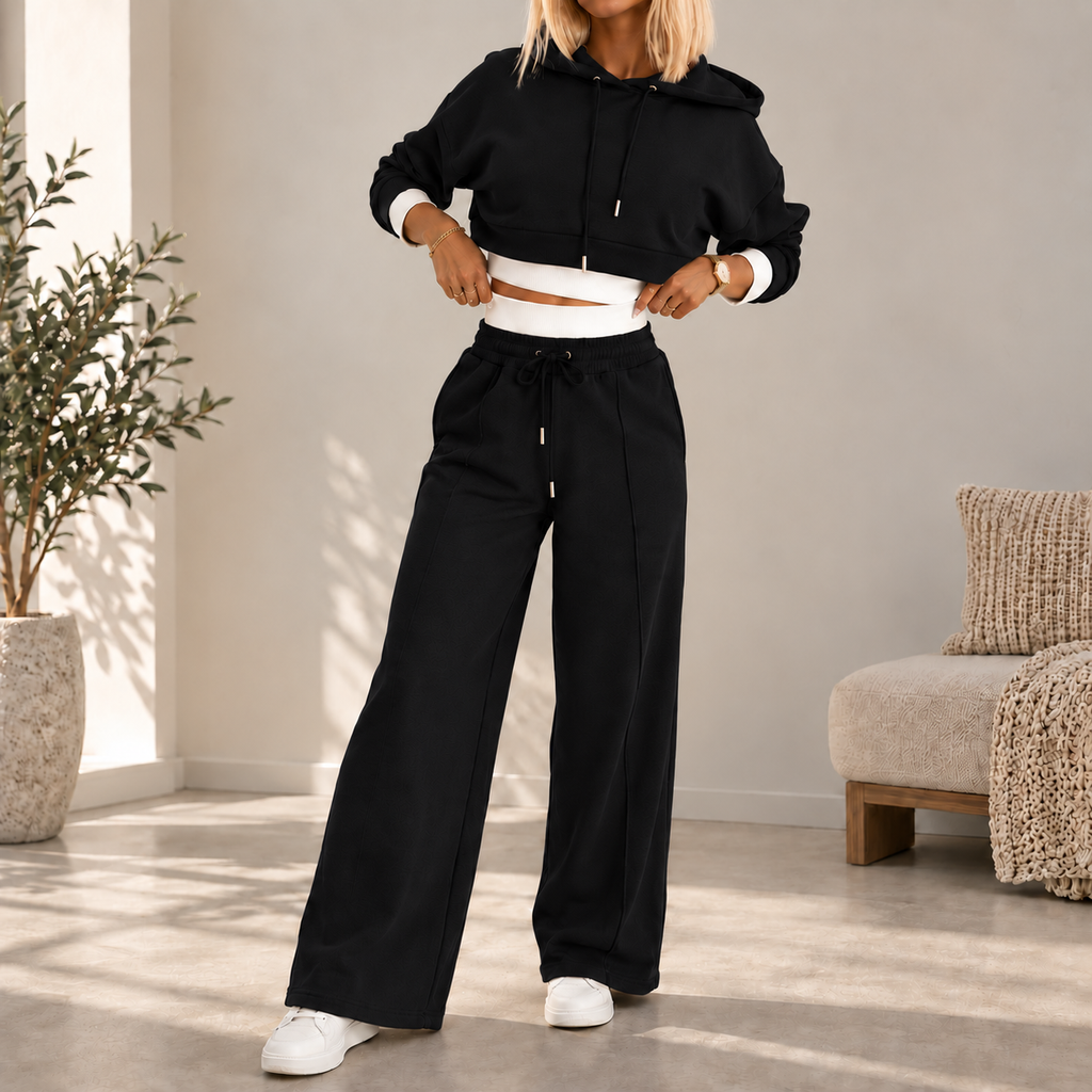 Ida | Damen Freizeit Jogginganzug mit Hoodie